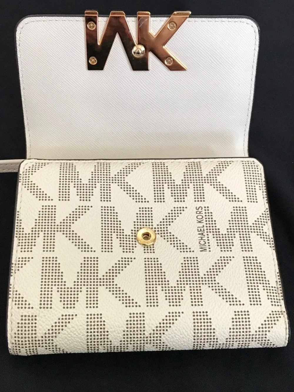 MICHAEL KORS Wallet White Brown